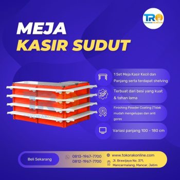 Meja kasir sudut
